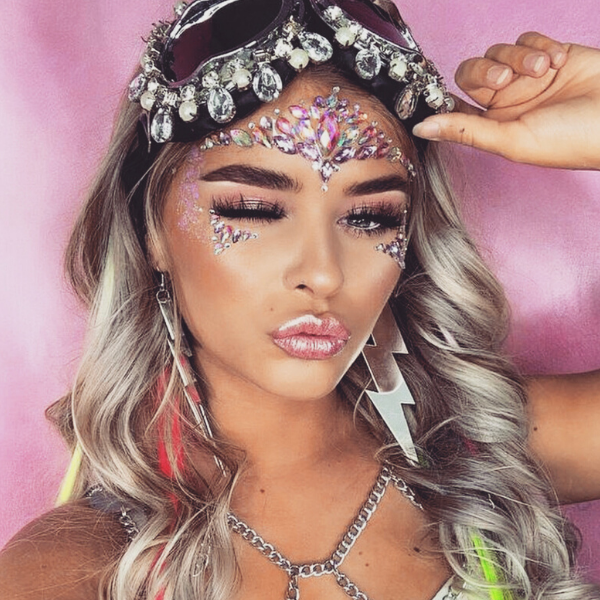 Glitzer Steine zum Aufkleben | Glitzer Make-up | Glitzer Pulver