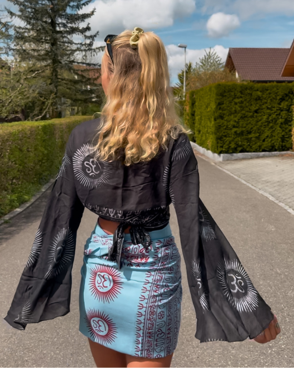 Hellblaues Pareo Tuch Indira Sky