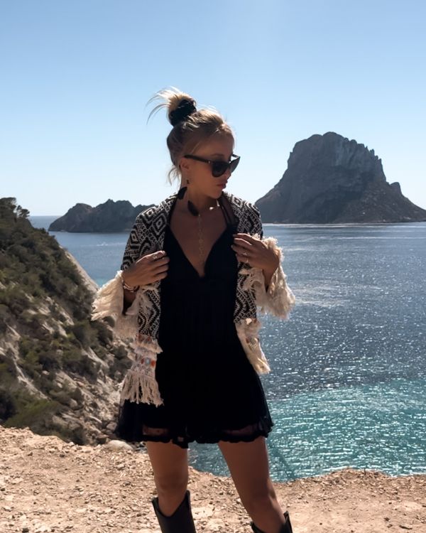 Trendige Ibiza Jacke im Eivissa-Design mit Bohemian-Elementen