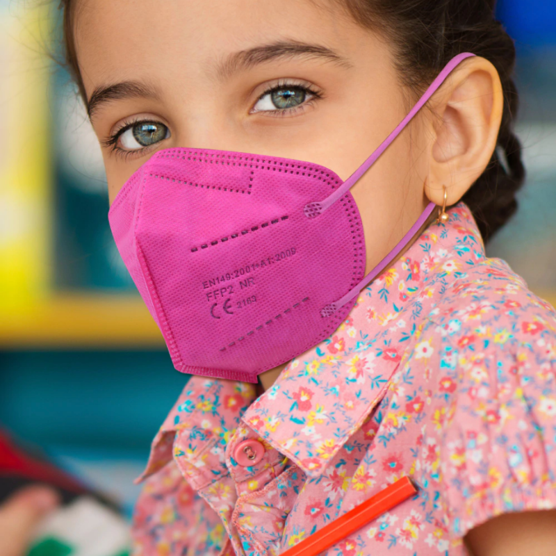 Kinder Masken und Kinderschutzmasken FFP2 und Hygienemasken in allen Farben und mit Dinosaurier und Einhorn Motiven