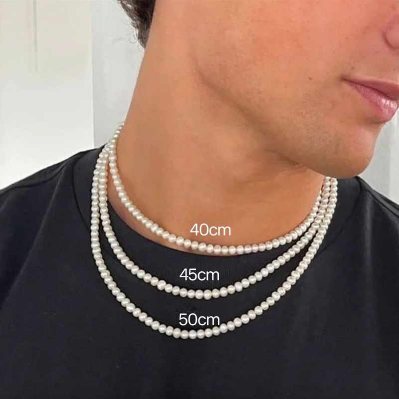 Weusse Herren Perlenkette Halskette in diversen Längen - Männer Trendschmuck online bestellen