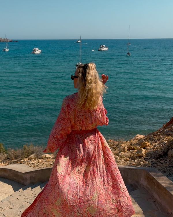 Langer Kimono Fuego Floral