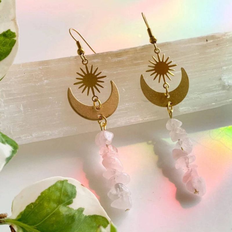 Ohrringe Quarz Luna