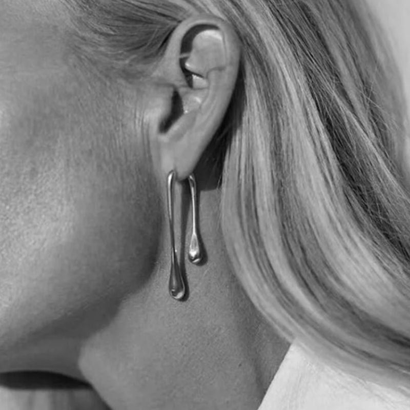 Tropfen Ohrstecker Ohrringe in stillvollem Design - Fashion Trend Modeschmuck Ohrringe