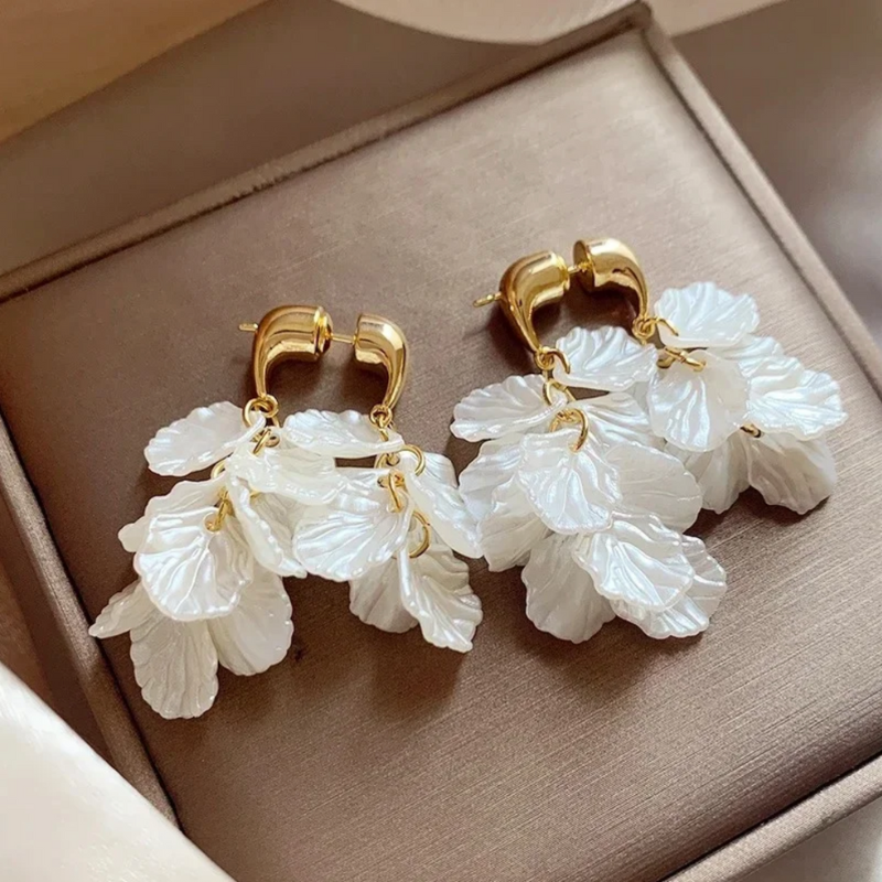 Ohrringe Floral Pearl