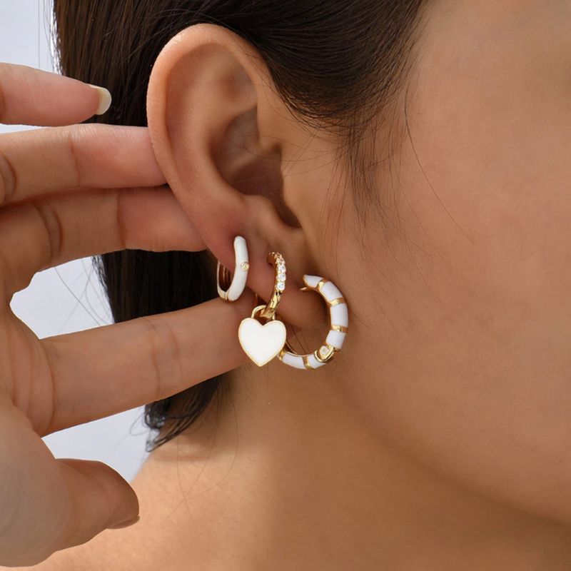 Ohrringe Set Amor Blanco