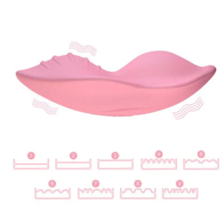 Rosa Sex Spielzeug Schmetterling - Erotischer Vibrator mit Wireless Remote Funktion