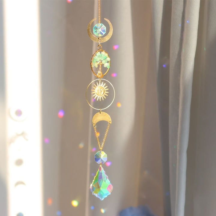 Suncatcher mit Mond und Sonnen Symbole