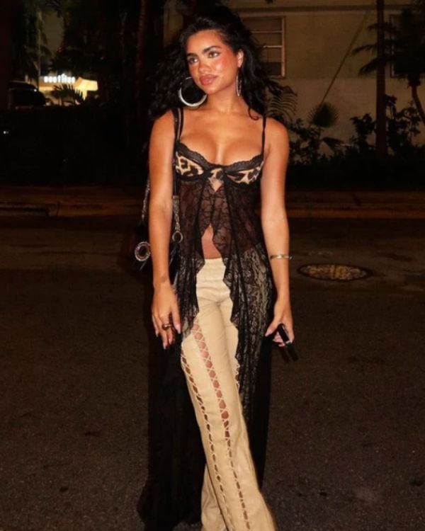 Langes Spitzen Top Gaby