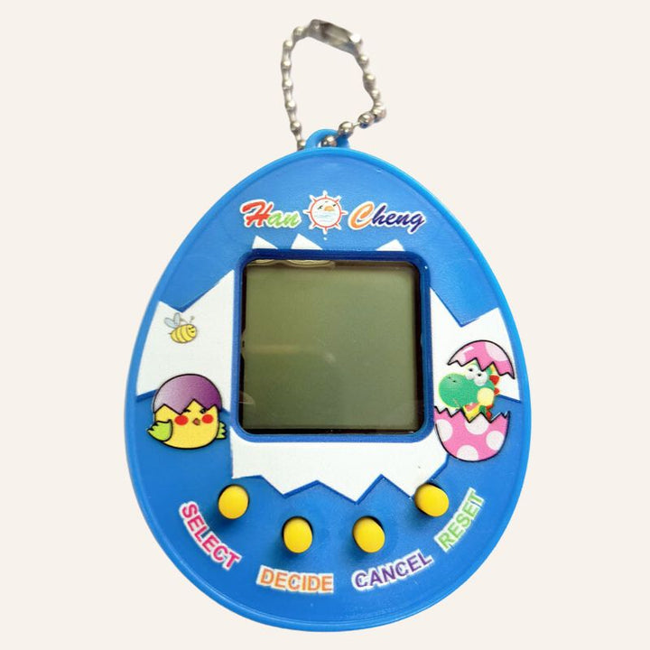 Blauer Tamagotchi virtuelles elektronisches Haustier zum mitnehmen