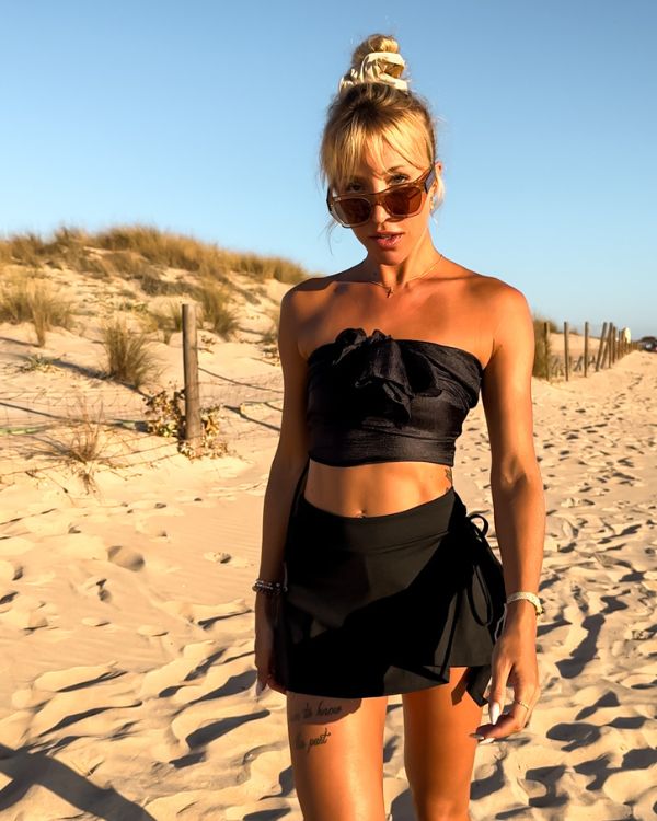 Tennisrock schwarz mit hose clearance