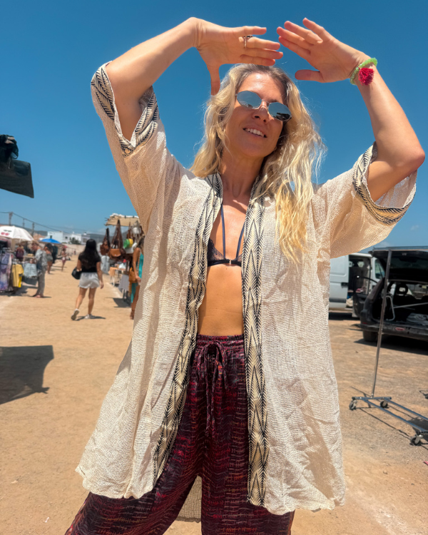 Unisex Netz Kimono Duana Spirit