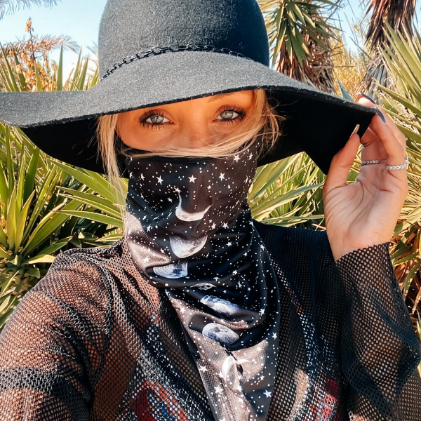 Sturmmaske Schwarz Moon Night