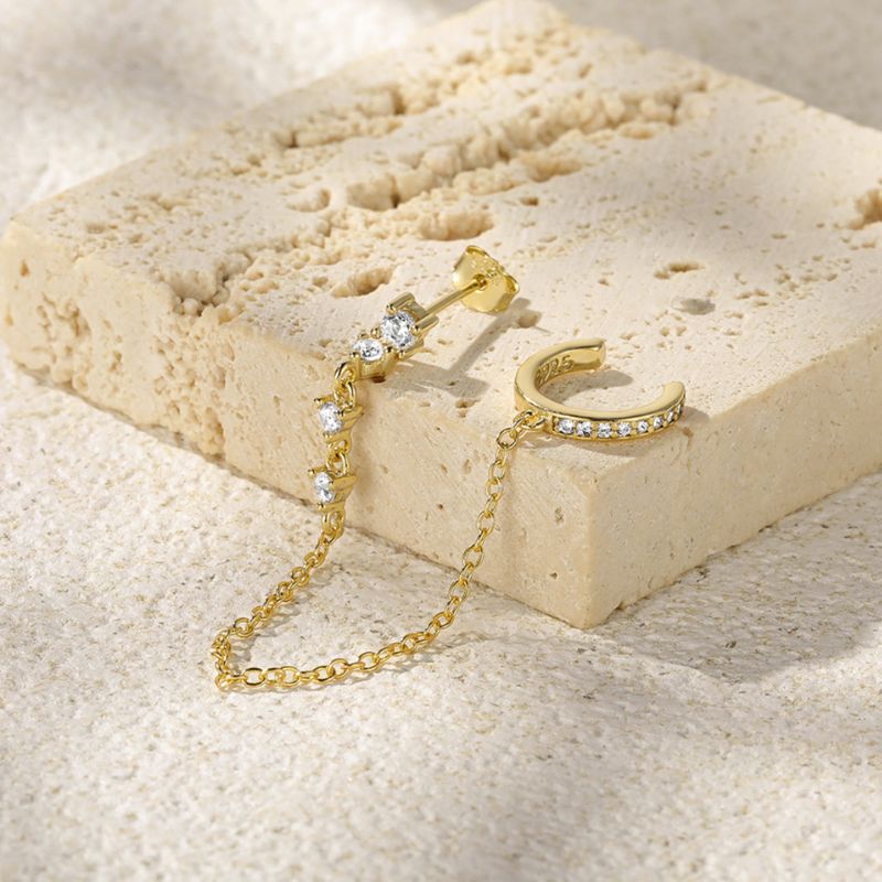 Ear Cuff Ohrring Mona - Silber 925