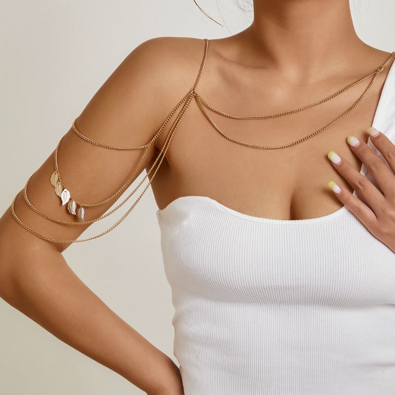 Schulter kette gold Sale