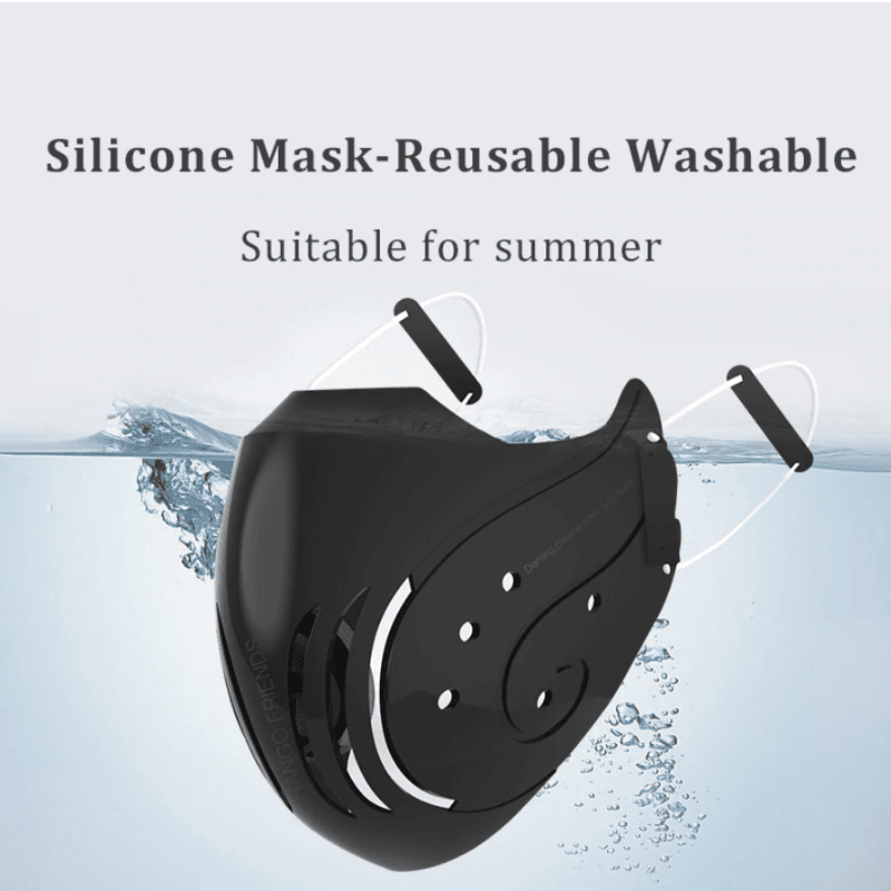 Waschbare Silikon Mundschutz Maske