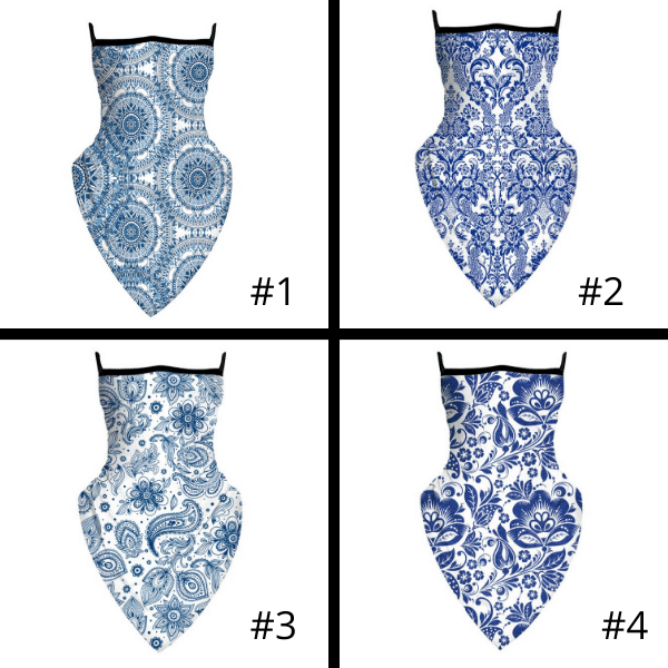 Sturmmaske | Halsschlauch Maske Fiori Blu