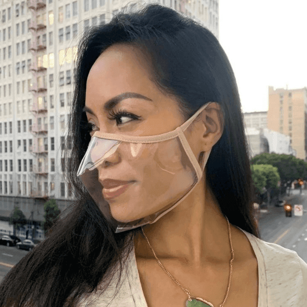 Transparenter Maske Schweiz kaufen | Transparenter Mundschutz | Face Shield Schweiz | Durchsichtige Corona Maske | Korbform Maske transparent für Männer und Frauen 