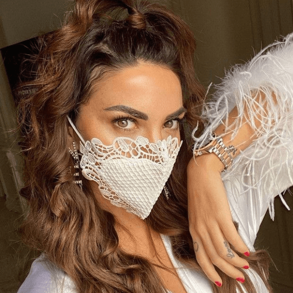 Stoffmasken für Damen | Fashion Masken für Frauen | Glitzer Spitzen Seide Masken für stylische Frauen | Stoffmasken Schweiz