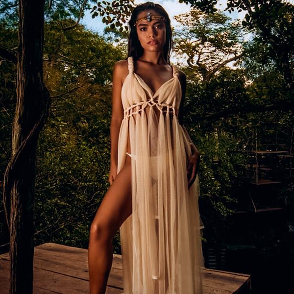 Bohemian Top Kleid Ibiza Hippie Tulum 