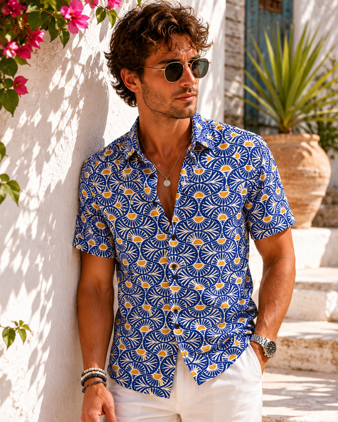 Herren Hemden im Boho Look | Männer Hemden Kurzarm und langarm