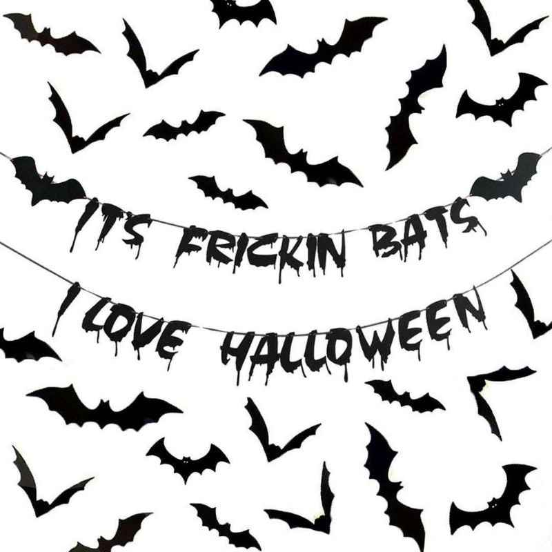 3D Batman Fledermaus Stickers für an die Wand - Halloween Dekoration online bestellen 