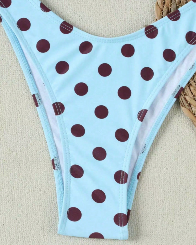 3er Bikini Hosen Set Ocean Polka