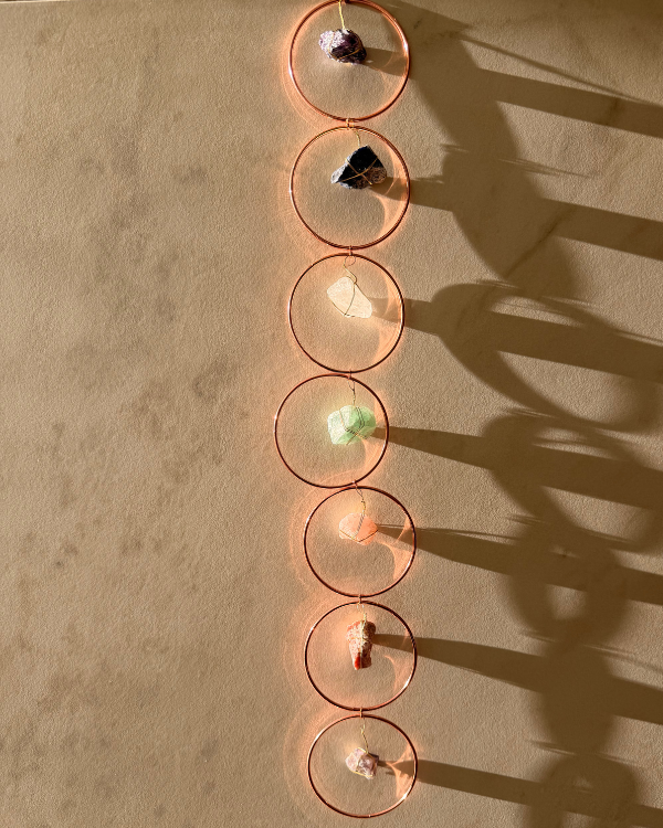 Chakra Wandhänger Dekoration für dein Zuhause mit Mineralsteinen 