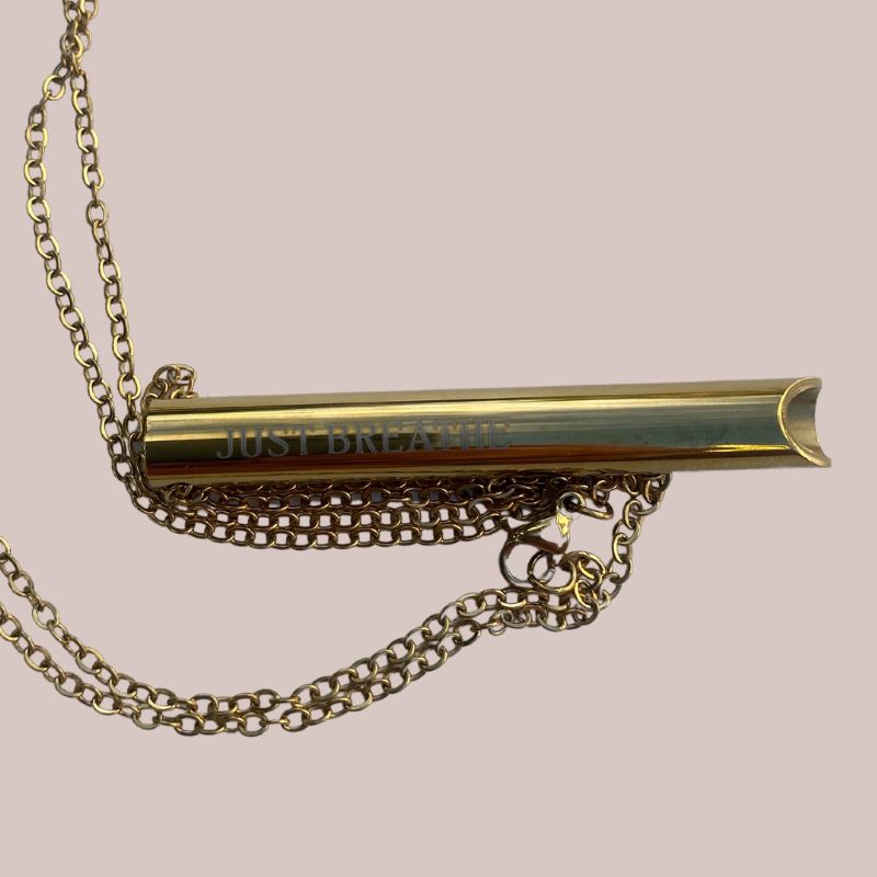Goldene Anti-Angst Atmungskette Rauchfrei mit unserer Charly Kette 