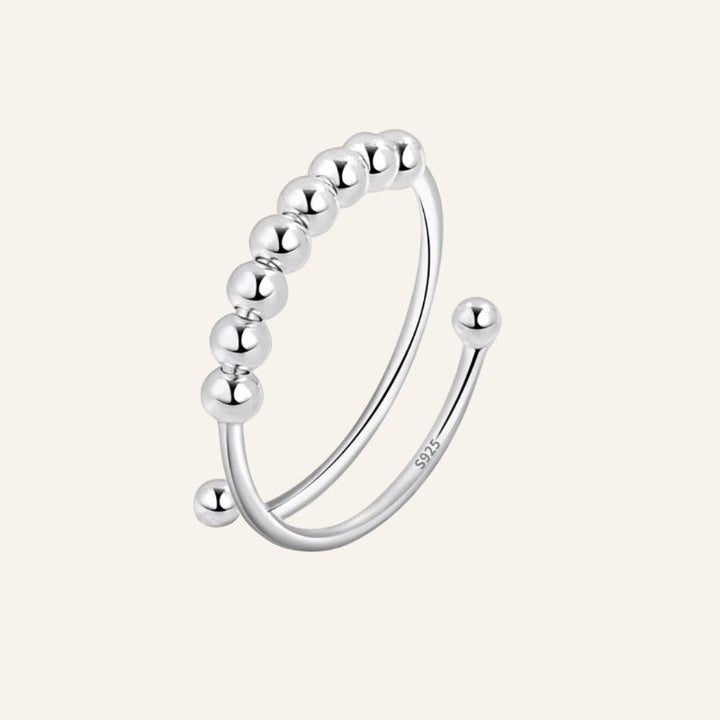 Spiralen Anti-Stress Anti-Angst Fingerring Ring aus Sterling Silber 925 