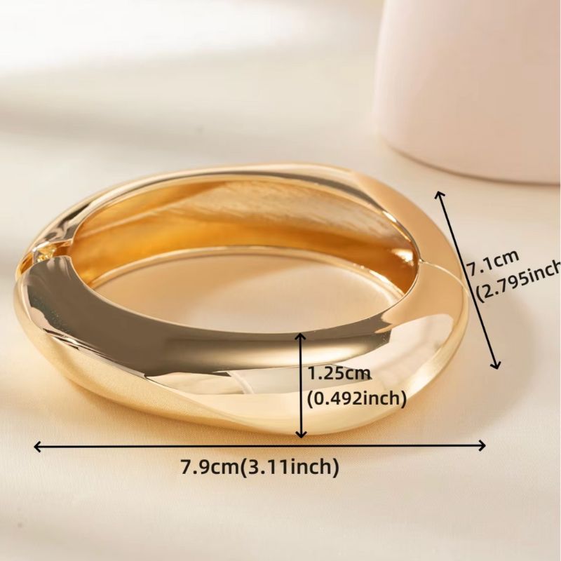 Trend Damen Armreifen Modeschmuck mit aufklappbarer Manschette 