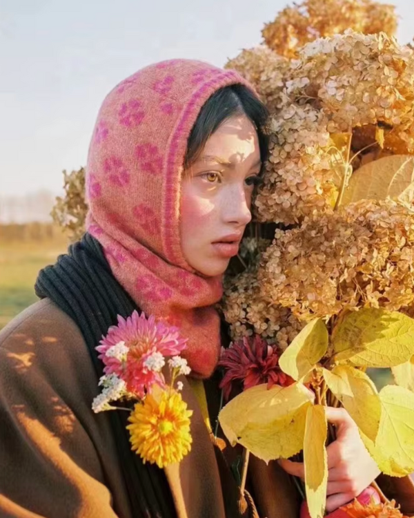 Balaclava Pink Dream Fields Hood