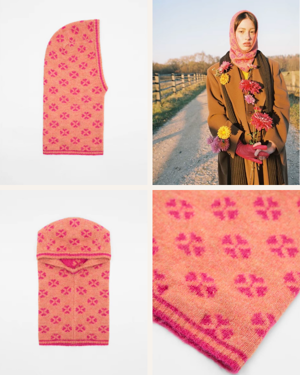 Balaclava Pink Dream Fields Hood