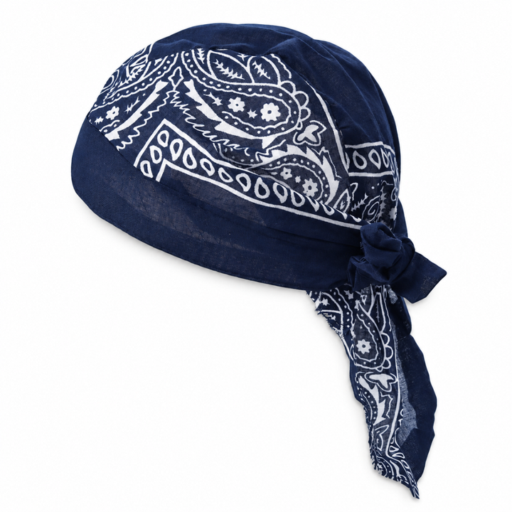 Bandana-Kopftuch Wild Rebel in dunkelblau als Accessoire für unterwegs