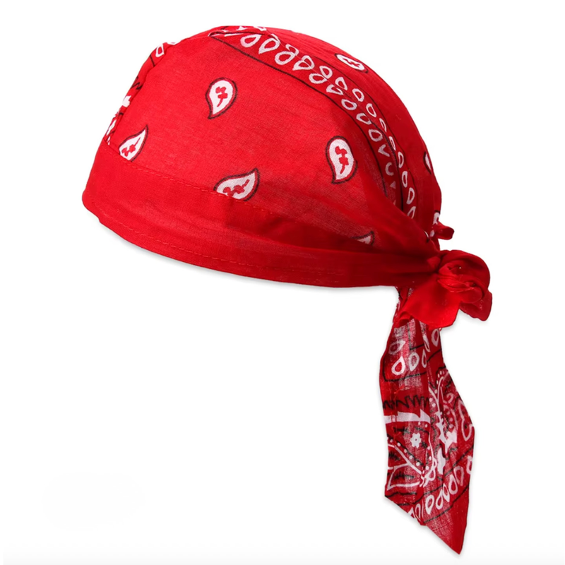 rotes Classic Bandana Kopfbedeckung für Damen und Herren
