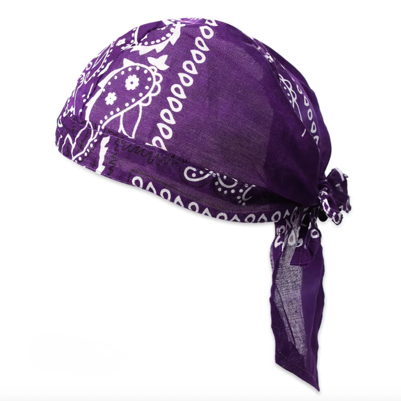Violettes Bandana Kopftuch zum binden 