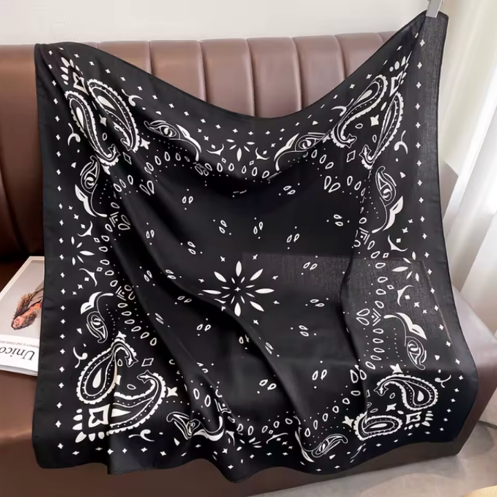 Paisley Bandana schwarz Damen Halstuch Boho Look