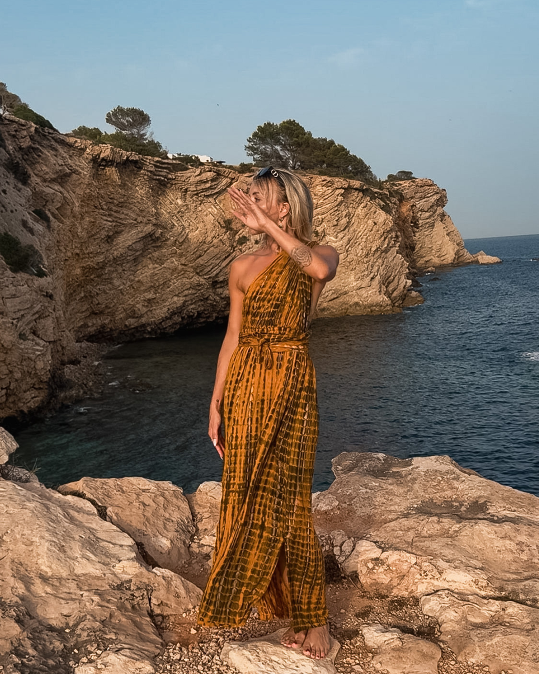 Batik Kleid Amber Glow