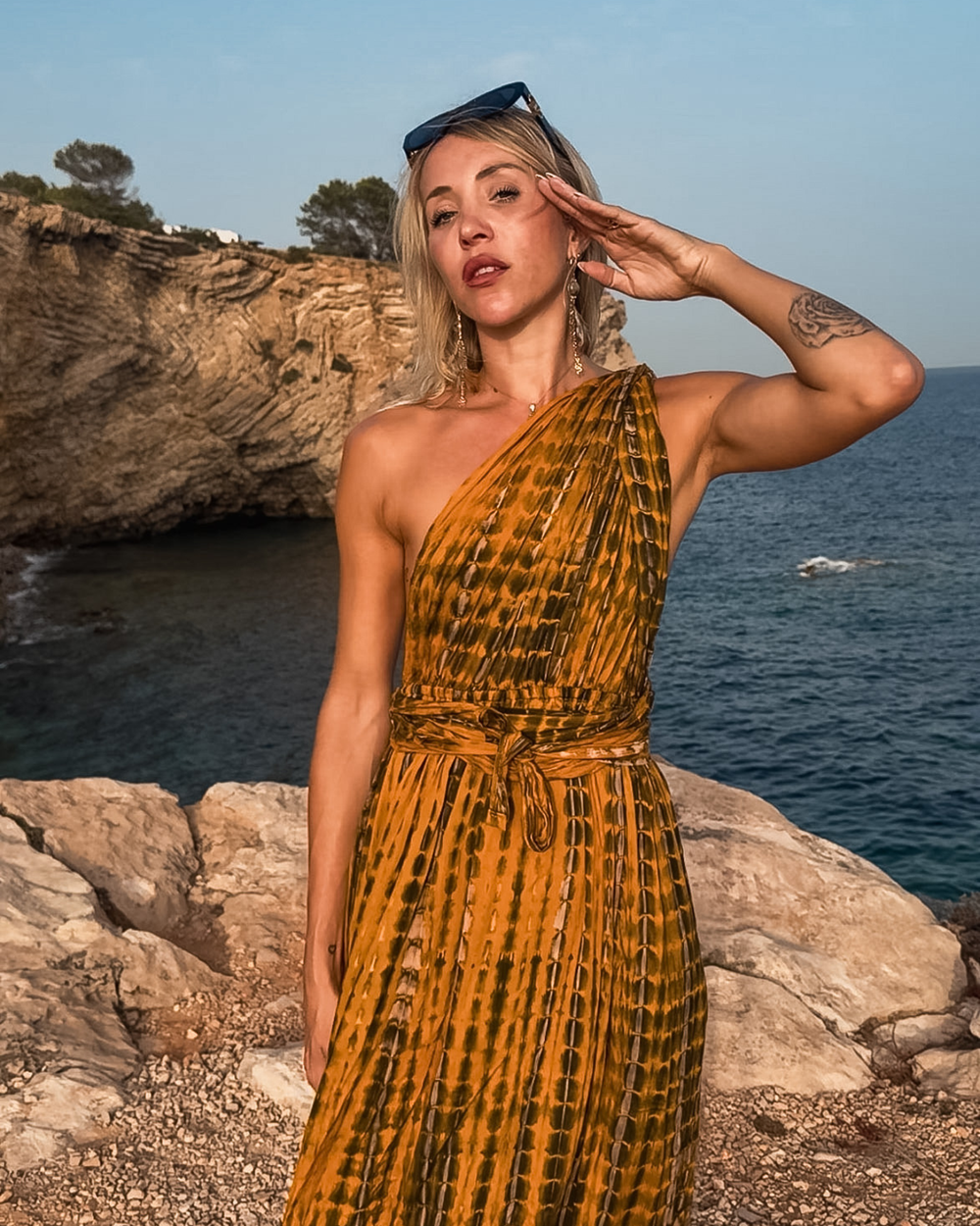 Batik Kleid Amber Glow