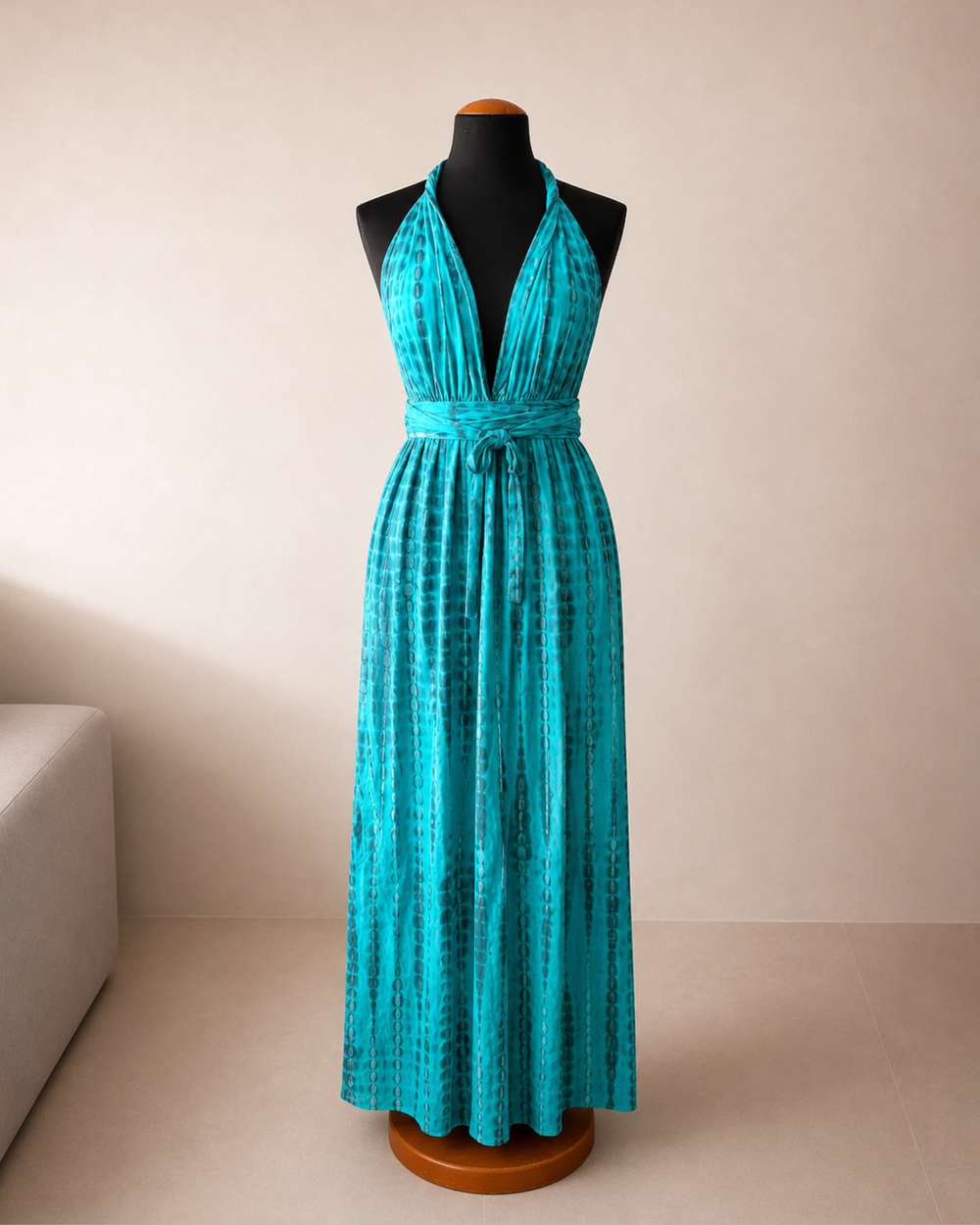 Batik Kleid Aqua Nomada