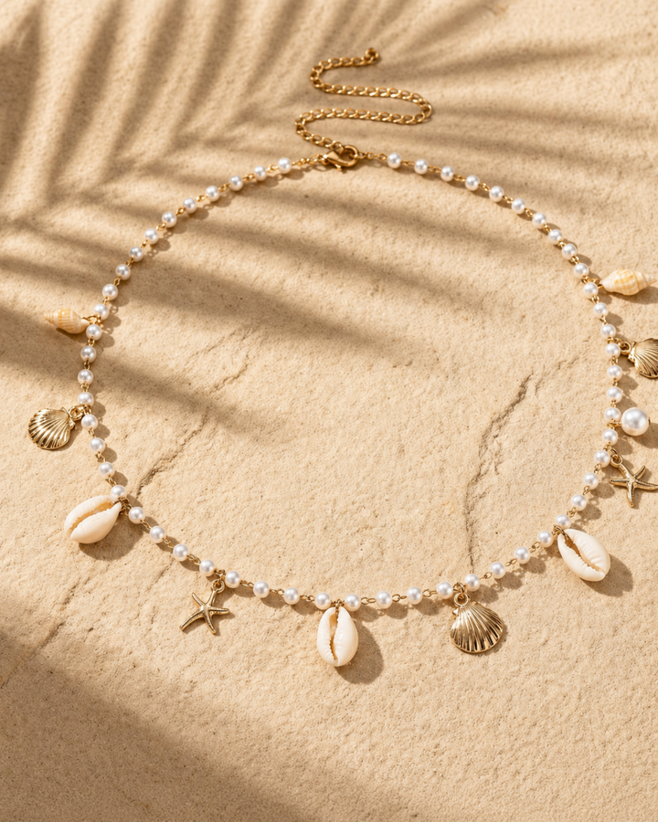 Elegante Strand Bauchkette | Perlen Bauchschmuck