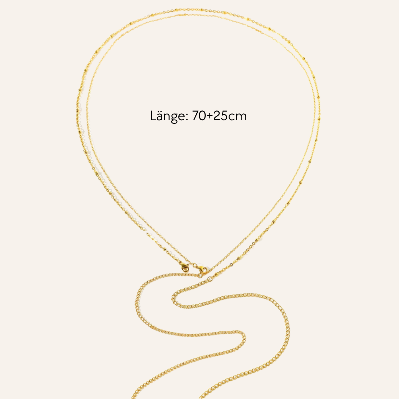 Goldener zarter Bauchschmuck im Boho-Style