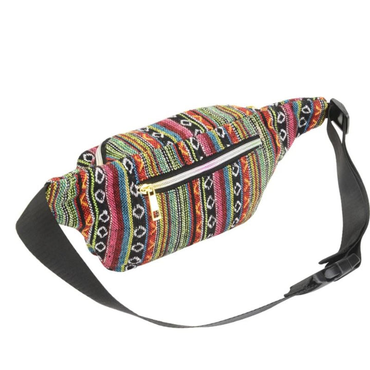 Stillvolle Unisex Boho Handtasche mit Ethno Retro Muster in Farbig 