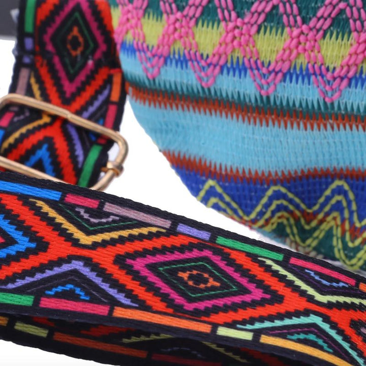 farbige Boho Bauchtasche im Ethno Look 
