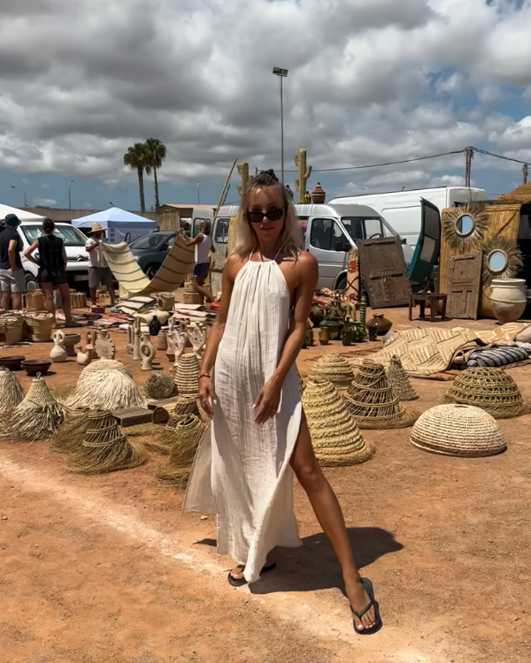 Rückenfreies Boho Kleid Ibiza Magica