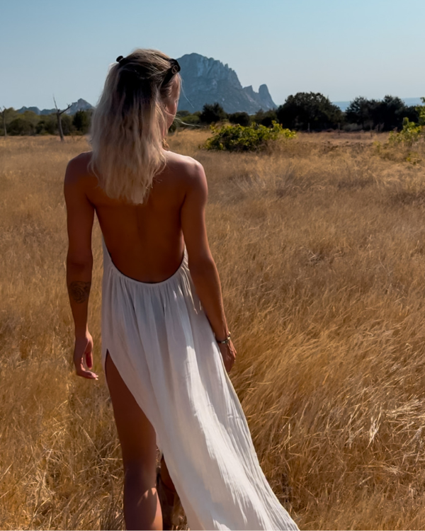 Rückenfreies Boho Kleid Ibiza Magica