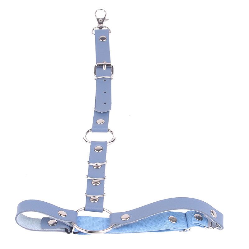 Hellblauer Beingürtel Schnalle Harness Festival Accessoires 