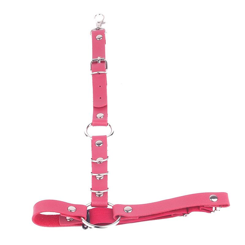 Pinker Beingürtel Harness Festival Fetisch Accessoires 