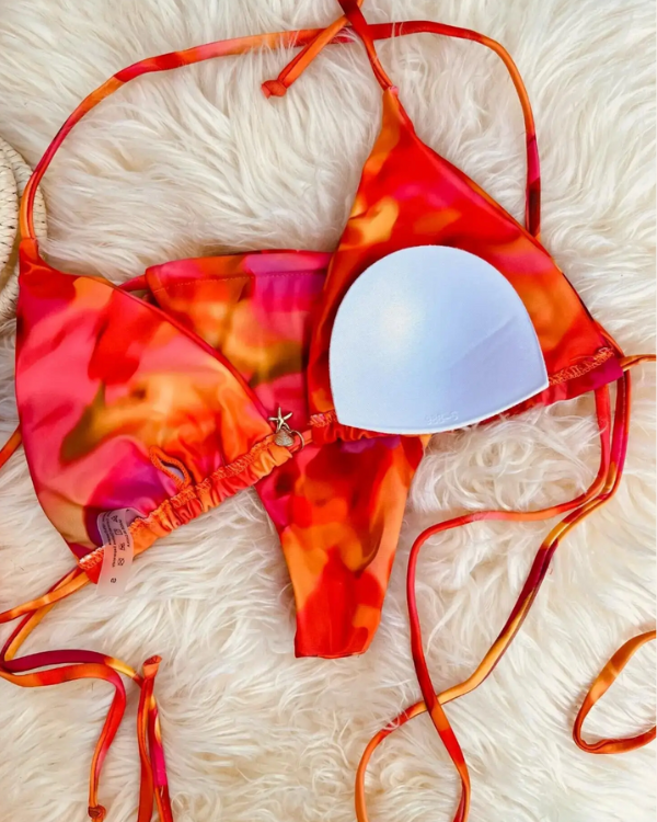Bikini-Set Brazilian Schnitt mit buntem Muster