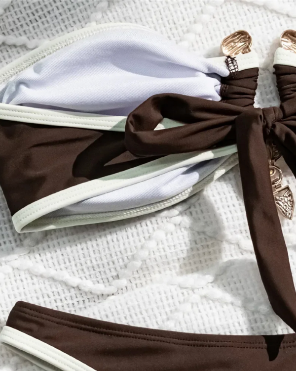 Sexy Bikini-Set Bandeau mit raffiniertem Dekolleté